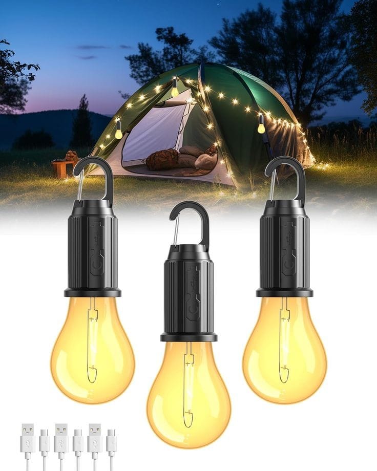 Portable & Waterproof Hook Camping Lights