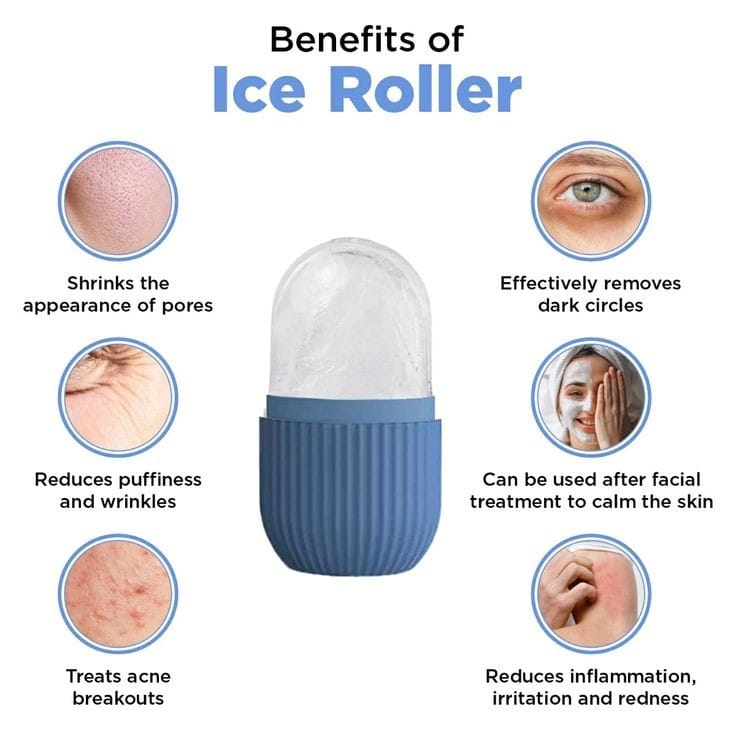 2 in 1 Silicone Ice Roller & Massager